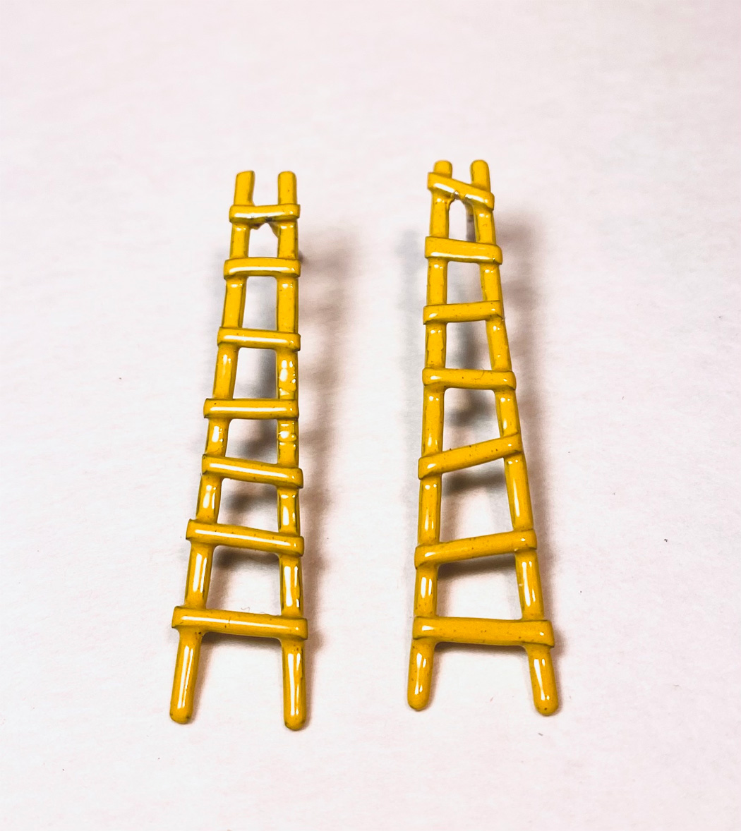 yellow ladder earring by Susan Mollet